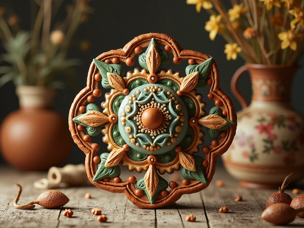 Highspecial dekorativt projekt med håndlavet dekoration